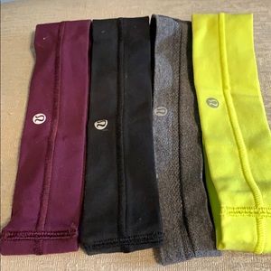 4 lulu lemon headbands